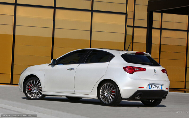 White Alfa Romeo Giulietta — Neutral, Afternoon