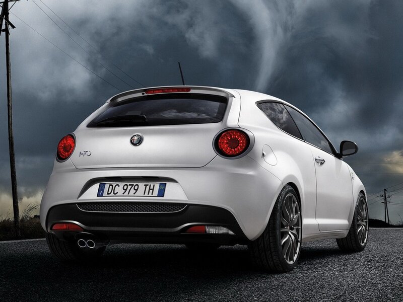 White Alfa Romeo Mito