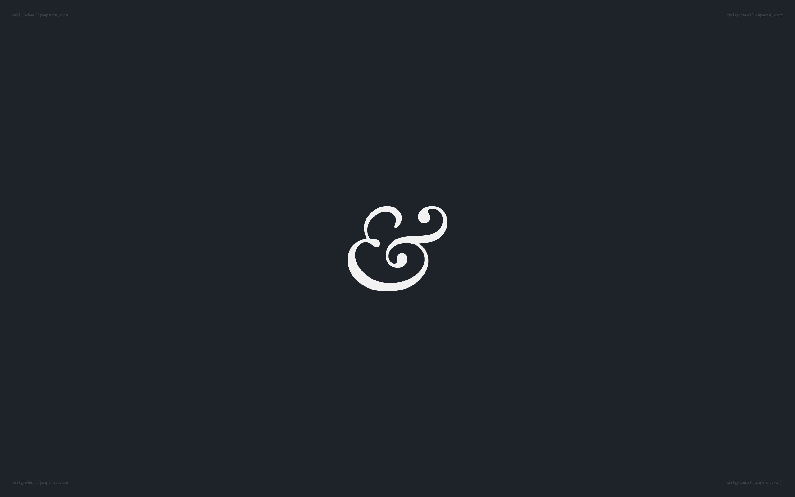 white ampersand symbol