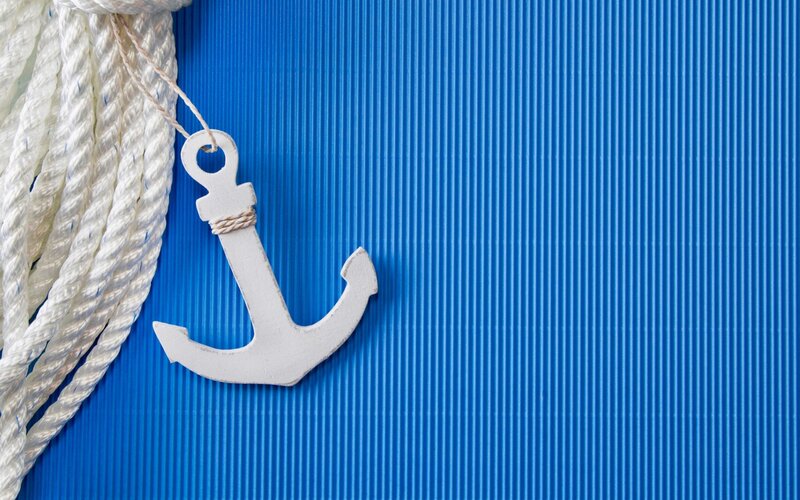 White Anchor Decoration