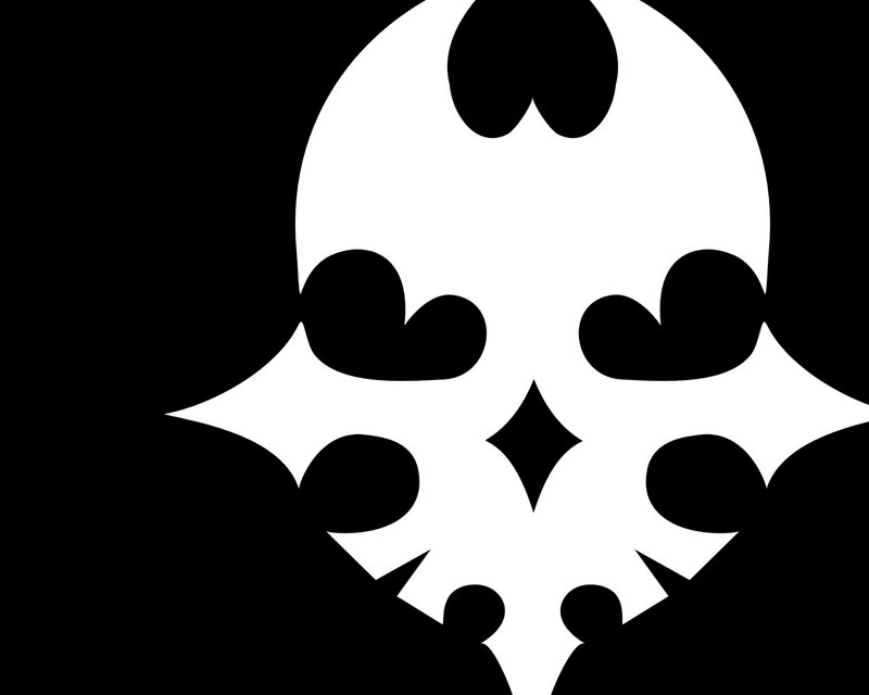 white and black abstract design