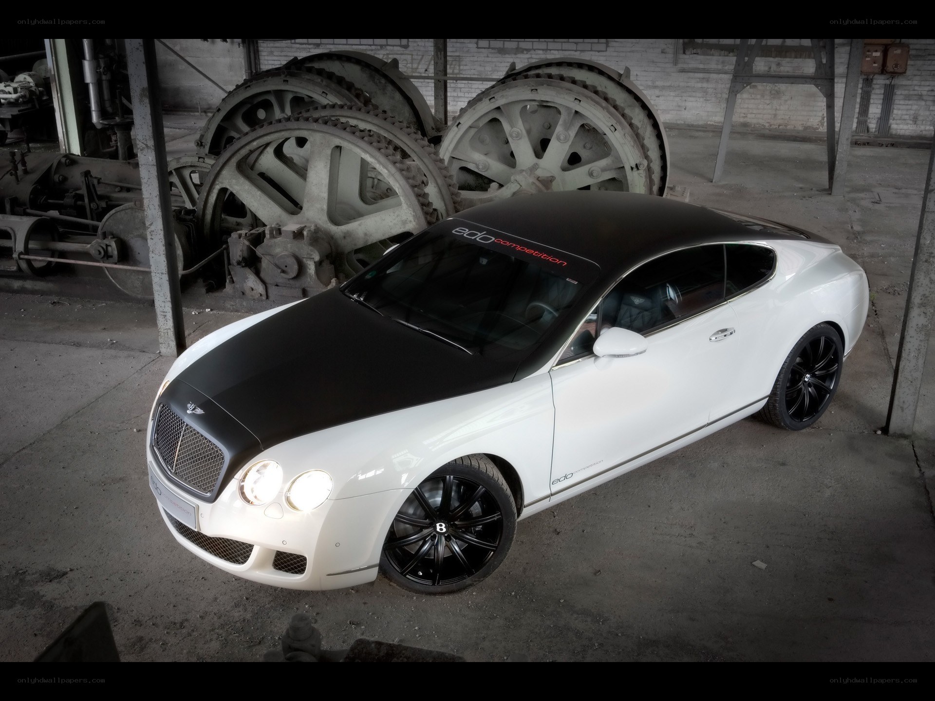 white and black bentley car