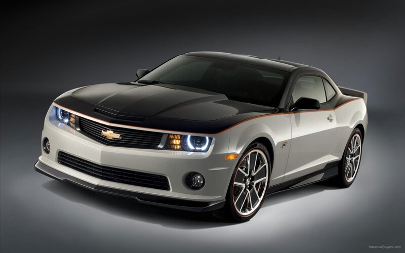 White and Black Camaro — Dramatic, Photograph, Car