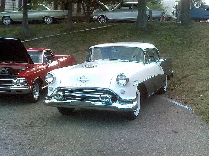 White and Black Classic Car