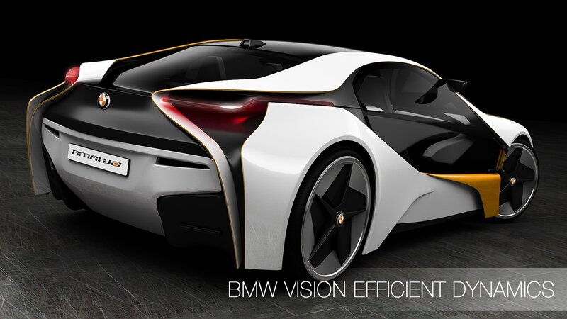 White and Black Concept Car — Dramatic