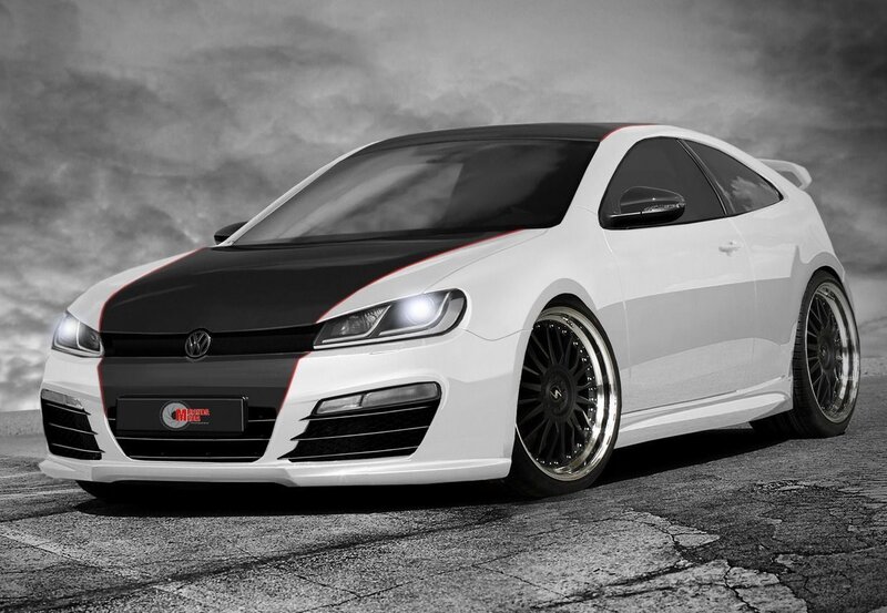 white and black custom car