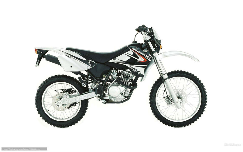 white and black dirt bike
