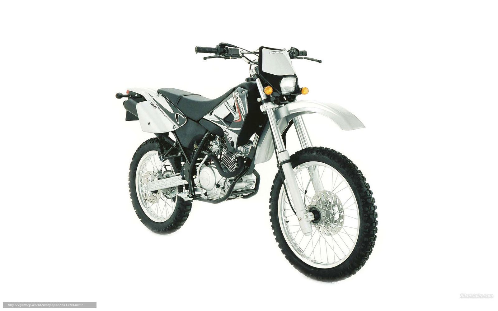 white and black dirt bike