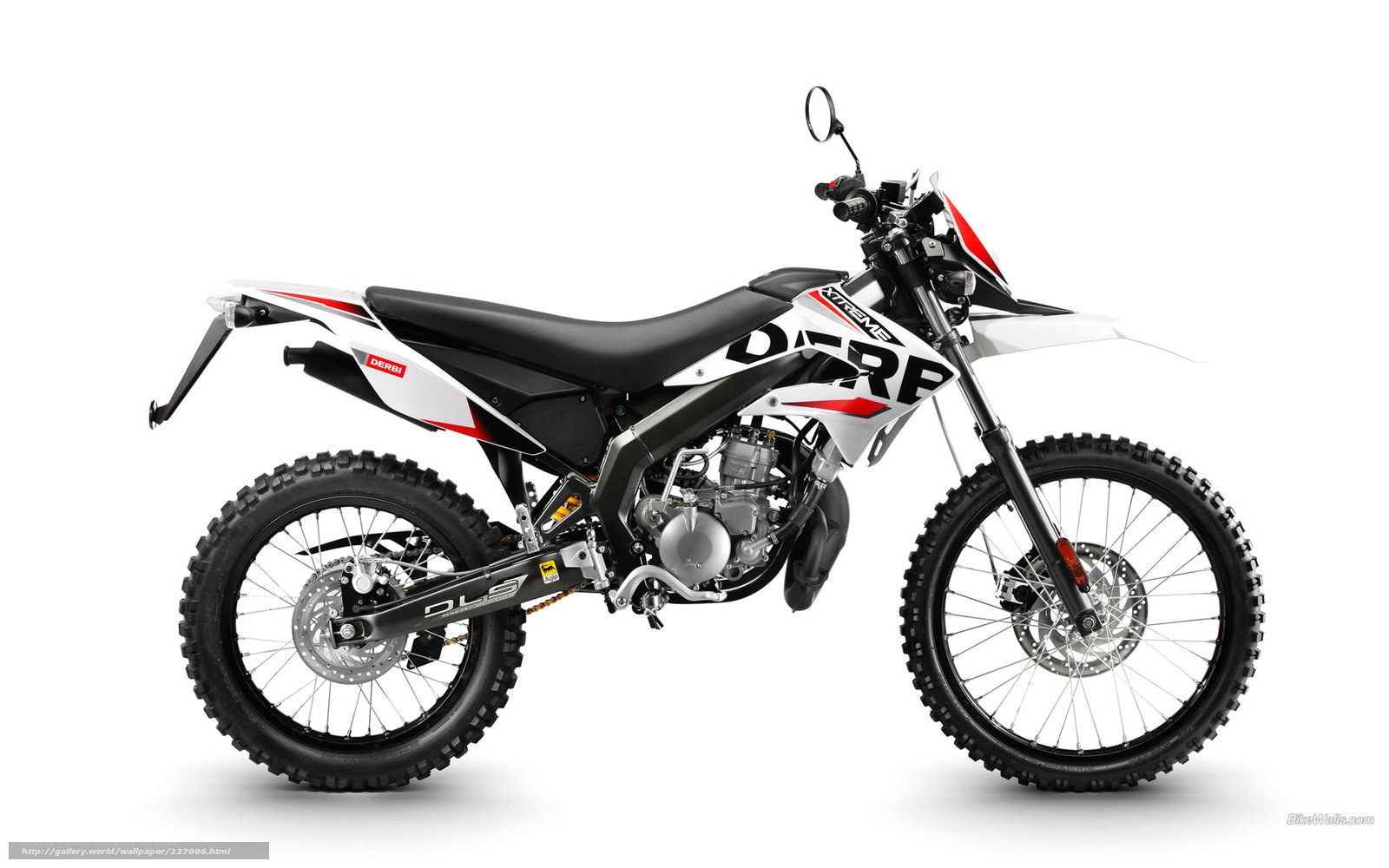white and black dirt bike