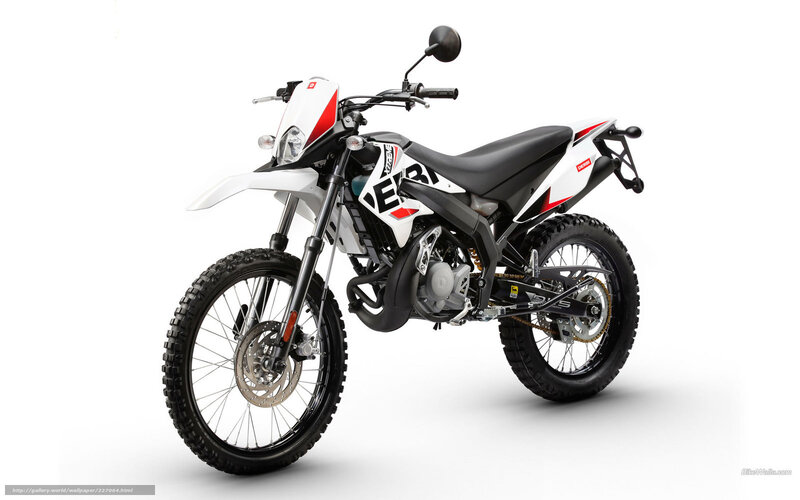 White and Black Dirt Bike — Neutral, Photograph, Motorcycle