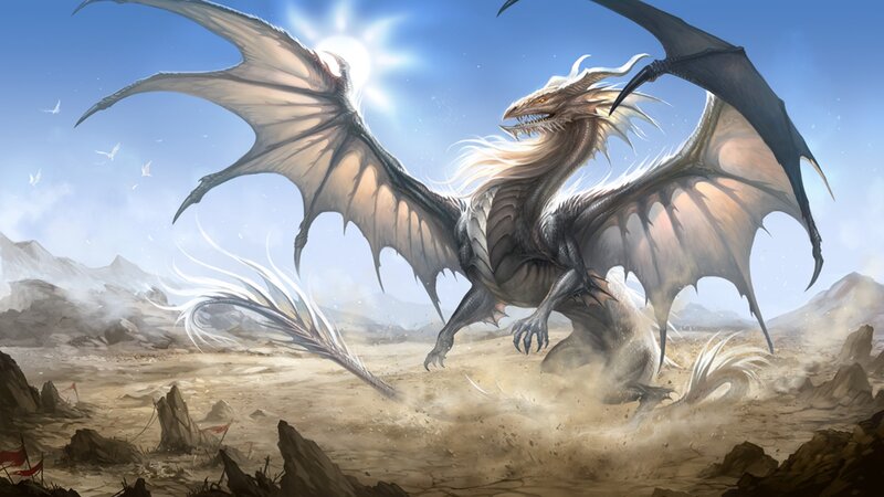 White and Black Dragon — Dramatic, Afternoon