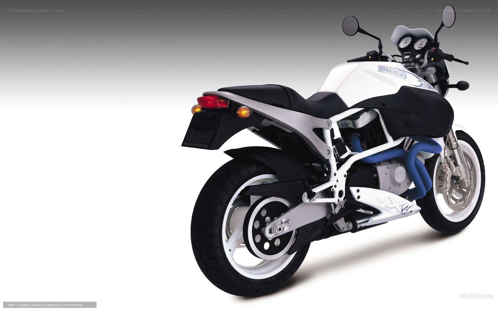 white and black motorcycle