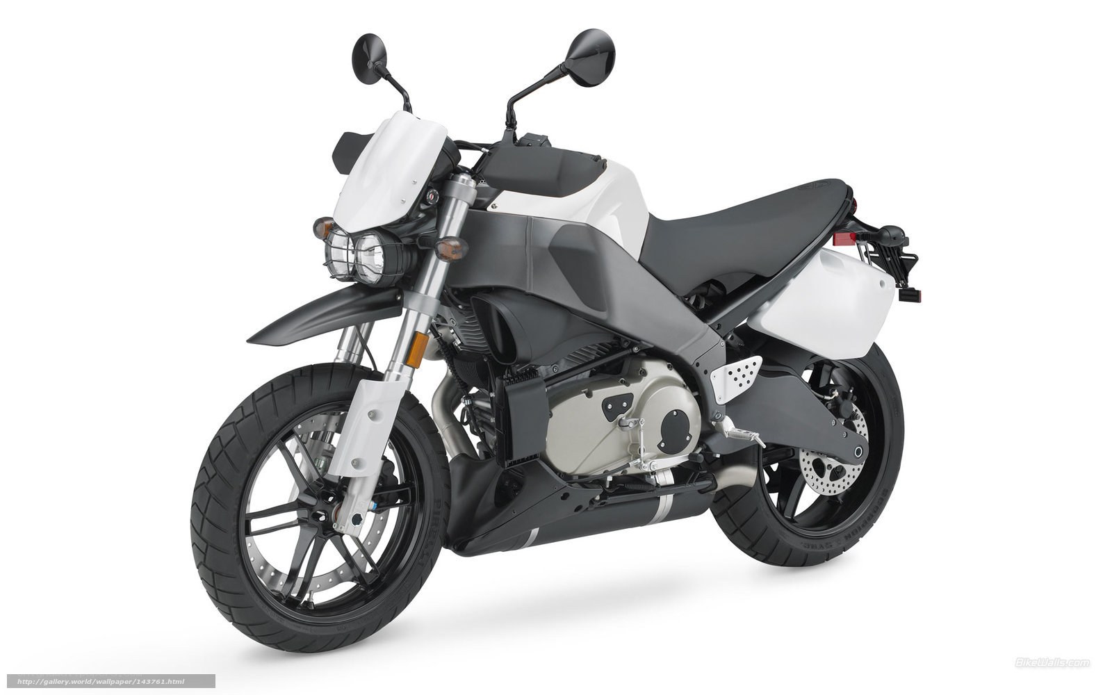 white and black motorcycle