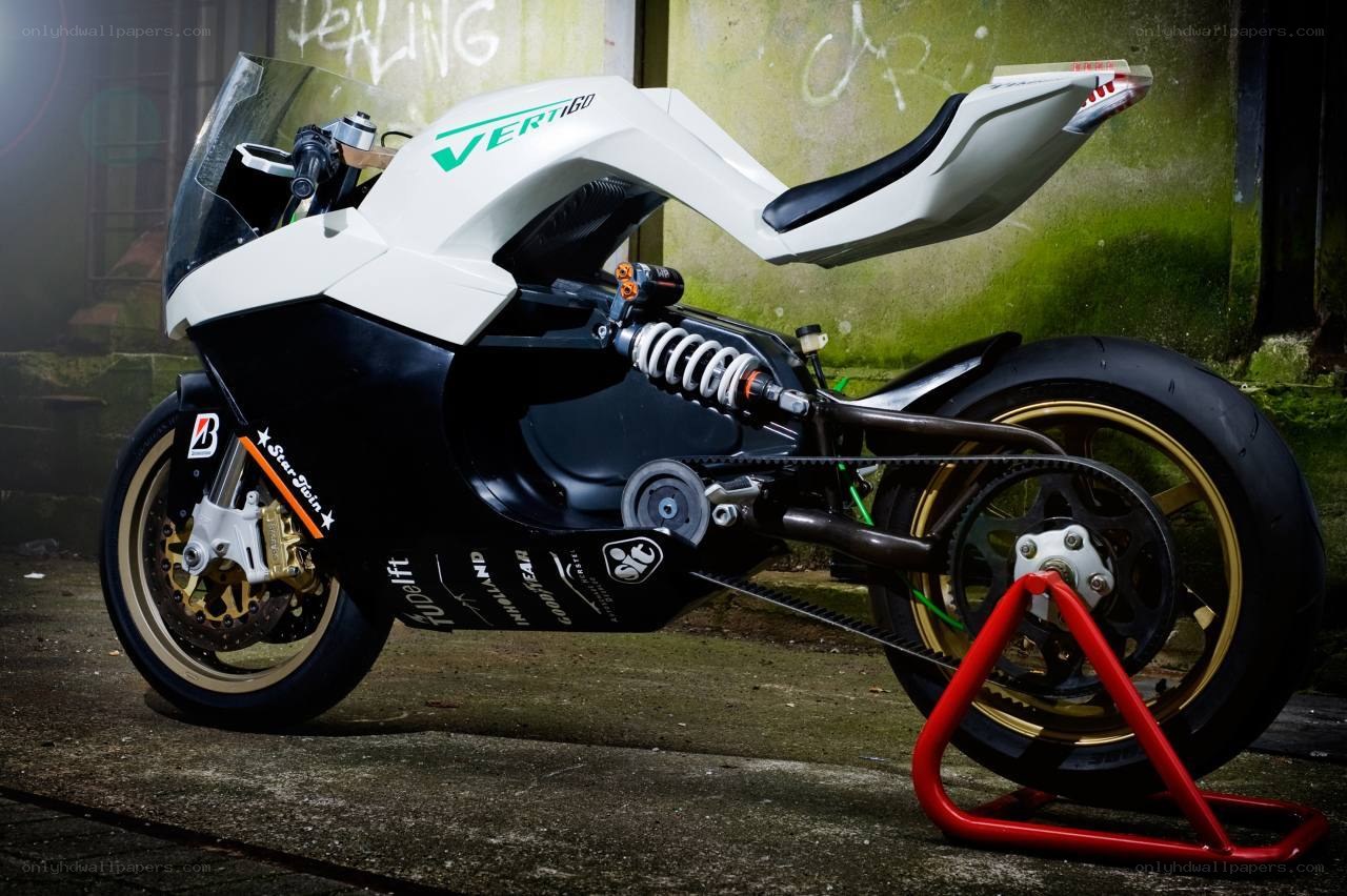 white and black motorcycle