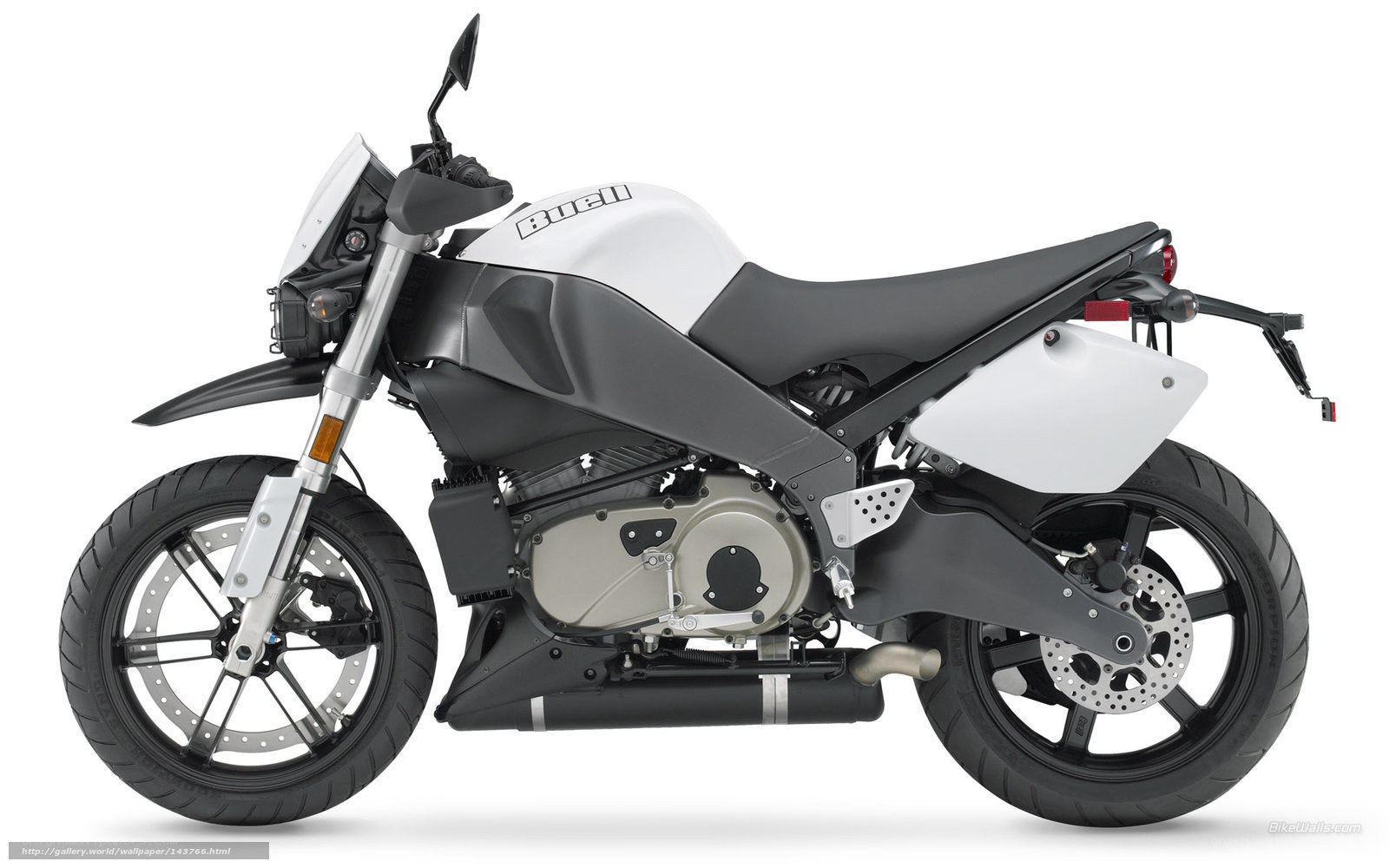white and black motorcycle