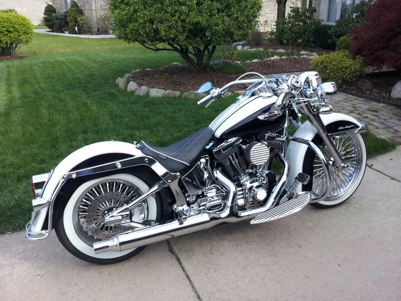 White and Black Motorcycle — Calm
