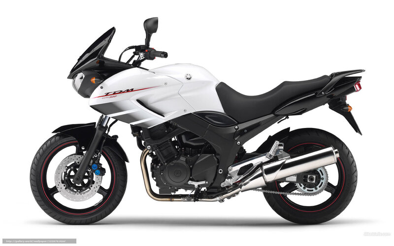 White and Black Motorcycle — Neutral, Photograph, Windshield, Exhaust
