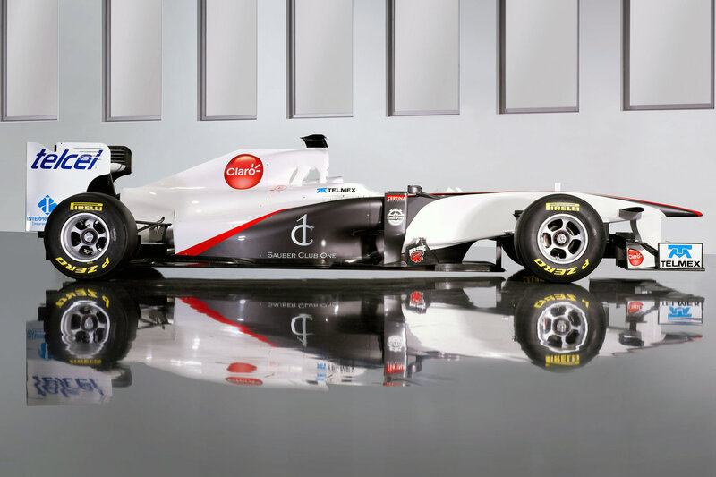 White and Black Race Car — Neutral