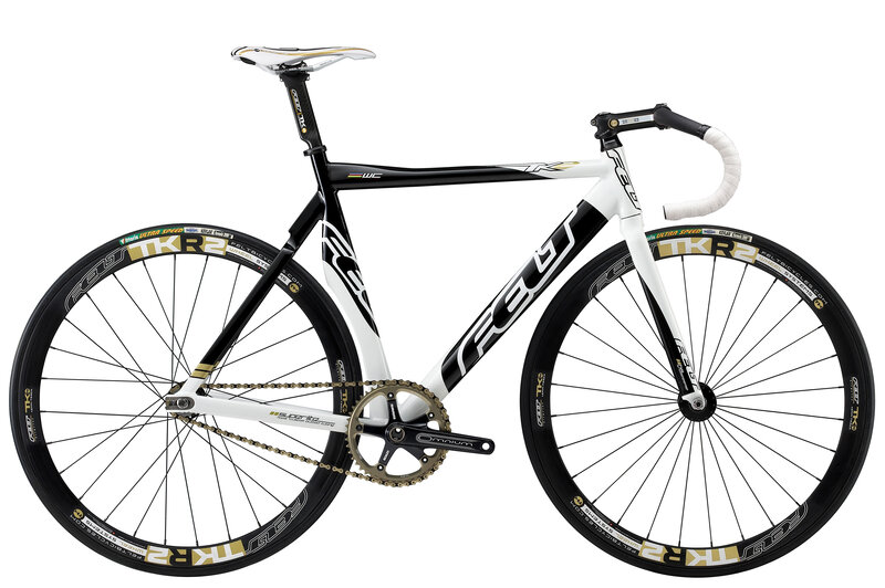 white and black racing bicycle