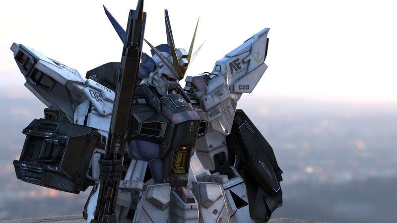 White and Black Robot — Gray
