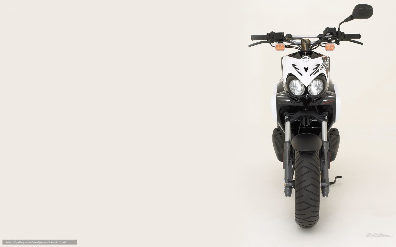 white and black scooter