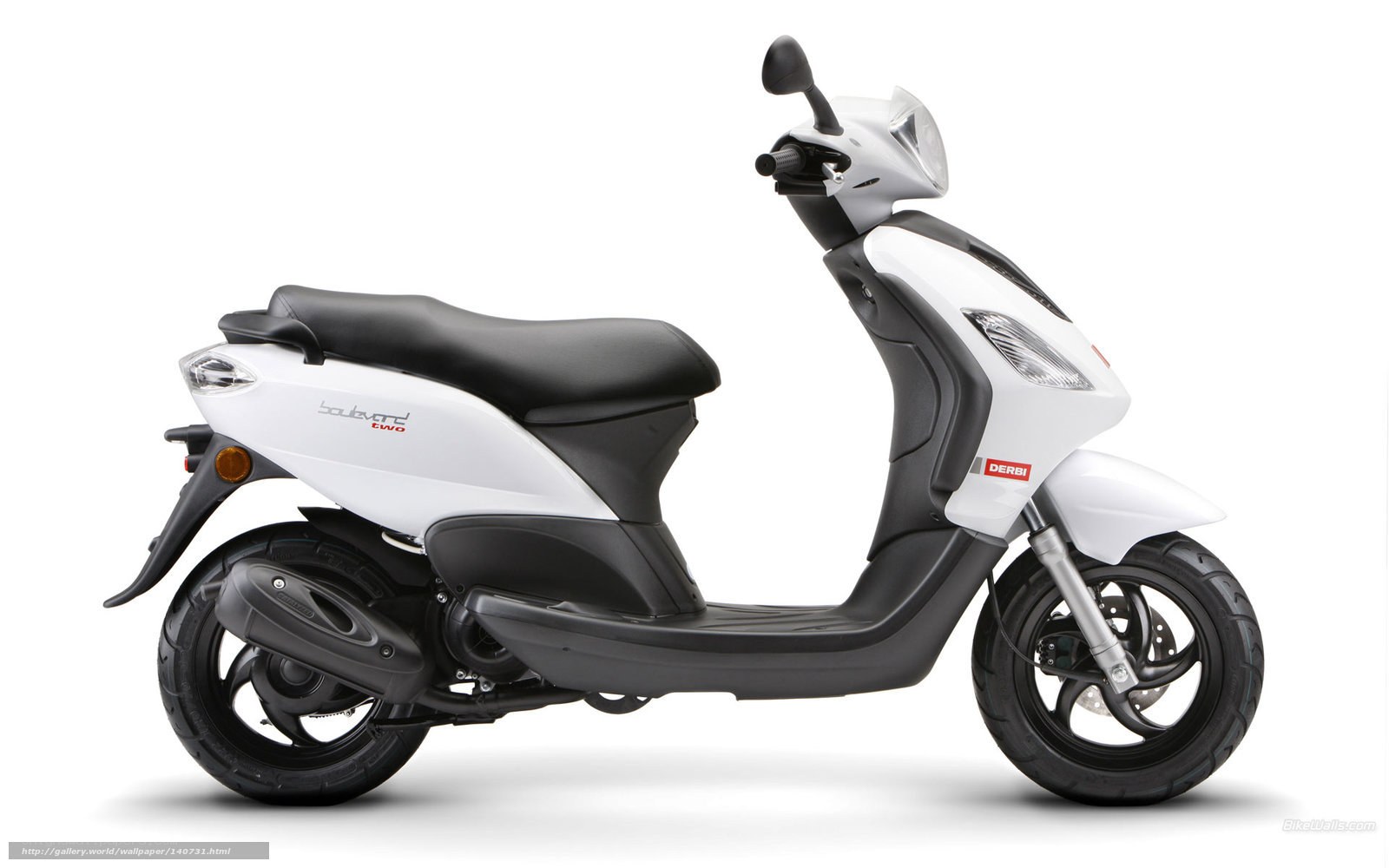 White and black scooter