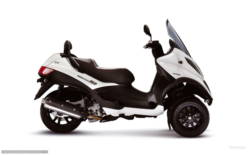 white and black scooter
