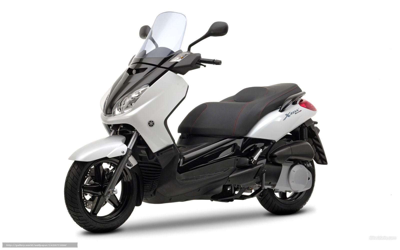 White and black scooter
