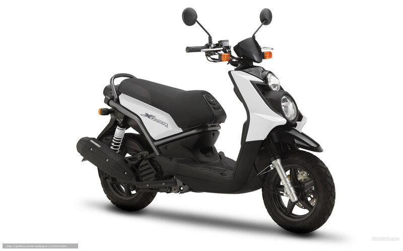 White and Black Scooter — Neutral, Photograph, Seat, Headlight