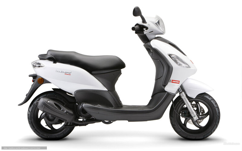 White and Black Scooter — Neutral, Photograph, Seat