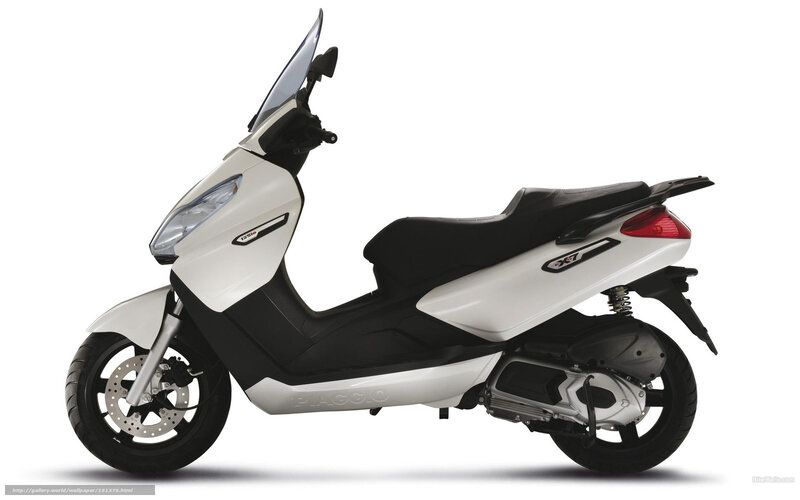 White and Black Scooter — Neutral, Photograph, Seat, Windshield, Headlight