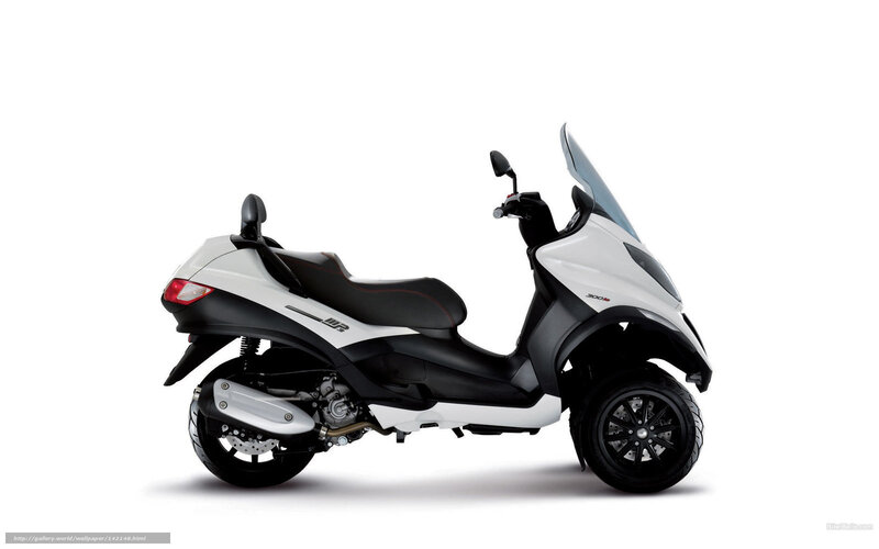 White and Black Scooter — Neutral, Photograph, Seat, Windshield