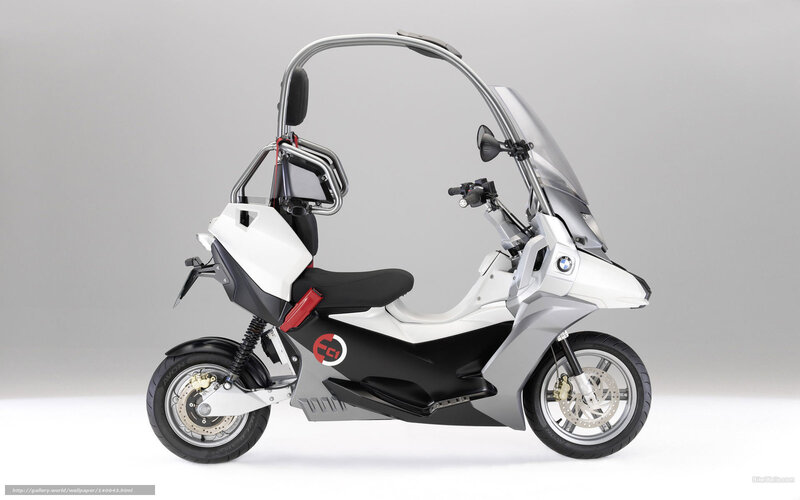 White and Black Scooter — Neutral