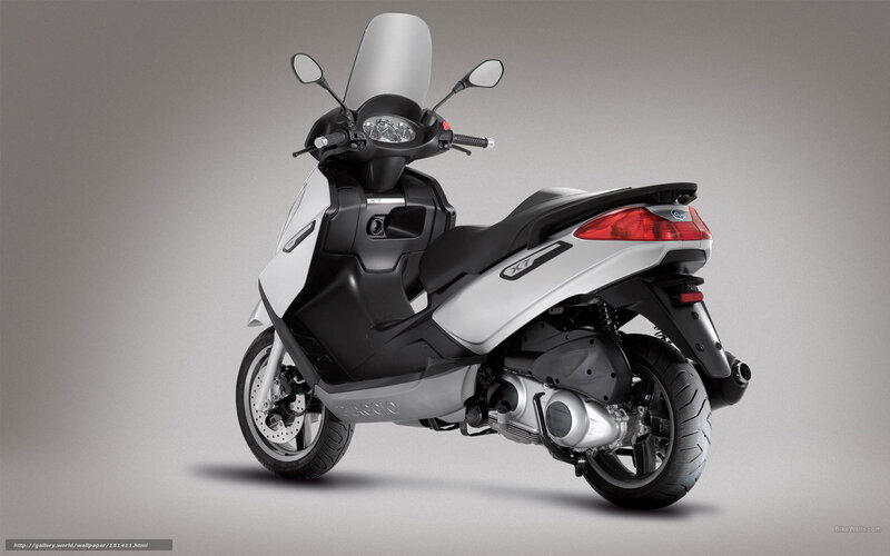 White and Black Scooter — Silver