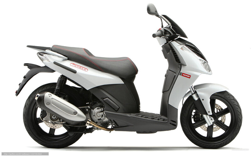 white and black scooter