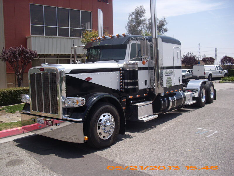 White and Black Semi-truck