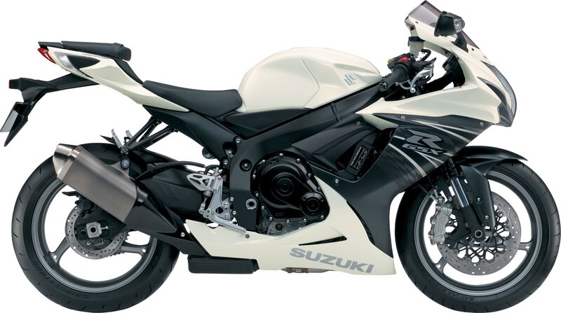white and black sport motorcycle
