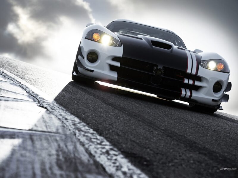white and black sports car