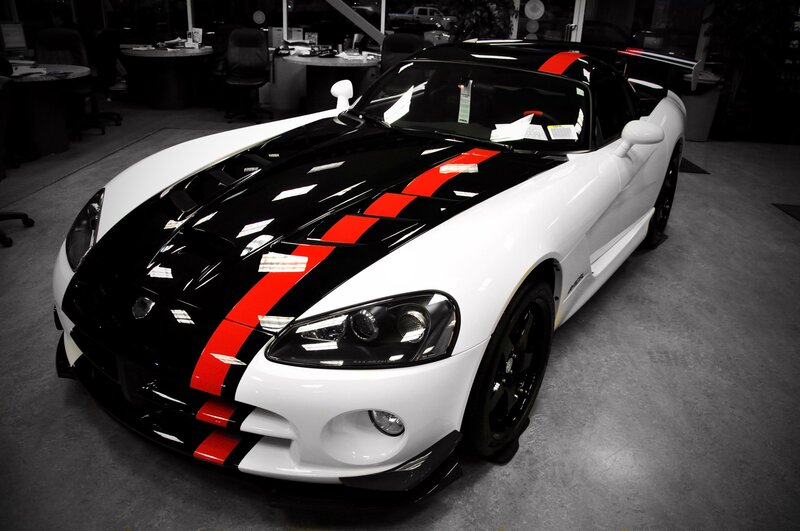 White and black sports car