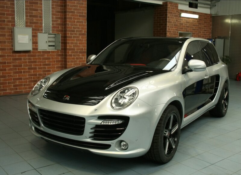 white and black sports car