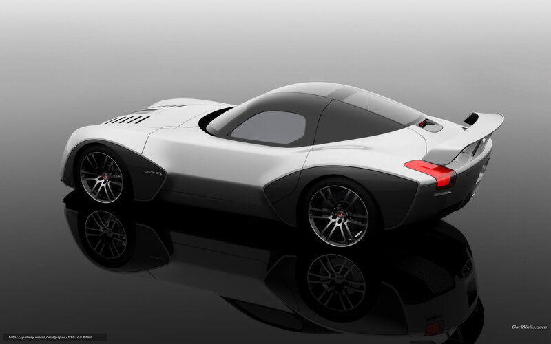 White and Black Sports Car — Sleek