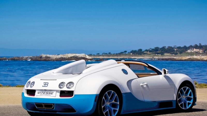 White and Blue Bugatti — Serene, Afternoon