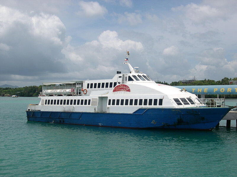 White and Blue Ferry — Calm