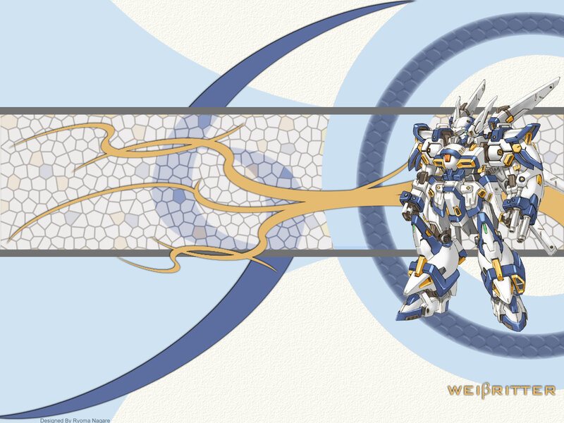 White and blue mecha robot