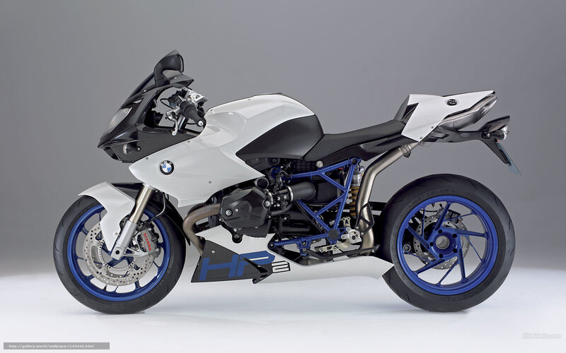 White and Blue Motorcycle — Neutral, Photograph, Blue Wheels