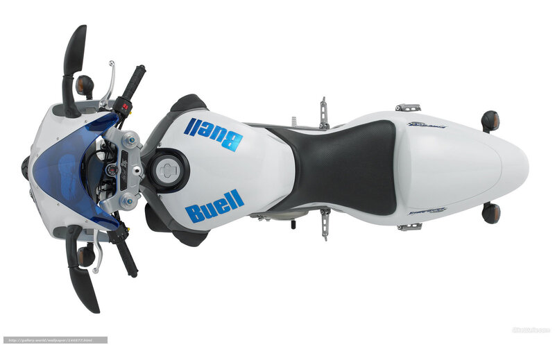 White and Blue Motorcycle — Neutral, Photograph, Handlebars