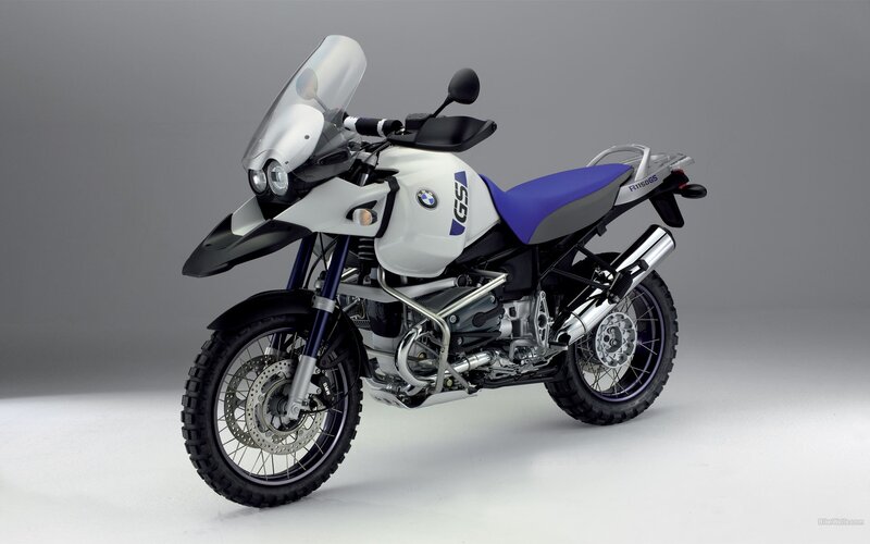 White and Blue Motorcycle — Neutral, Photograph, Windshield, Seat
