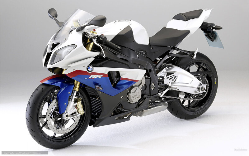 White and Blue Motorcycle — Neutral