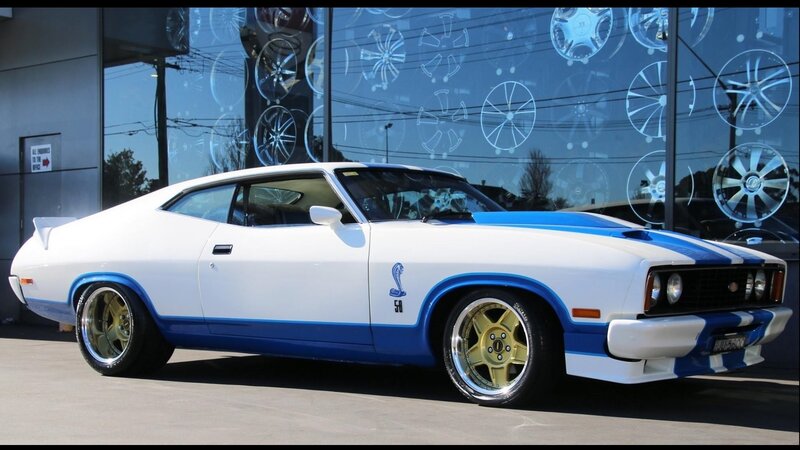 White and Blue Muscle Car — Showcase