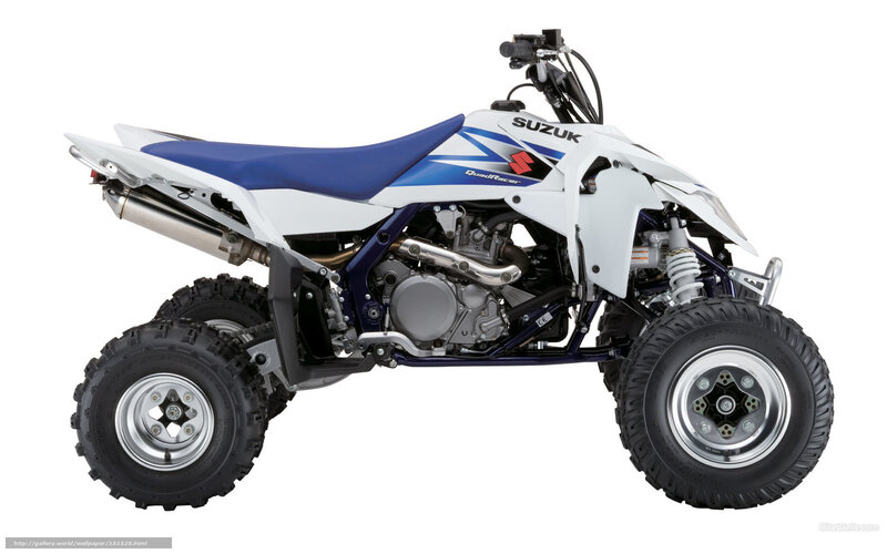 White and Blue Quad Bike — Neutral, Photograph